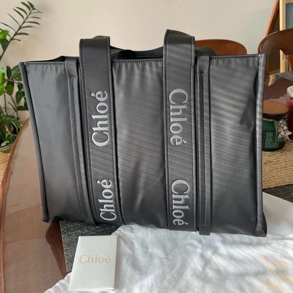 Chloe Elegant Black Tote - Picture 1 of 10